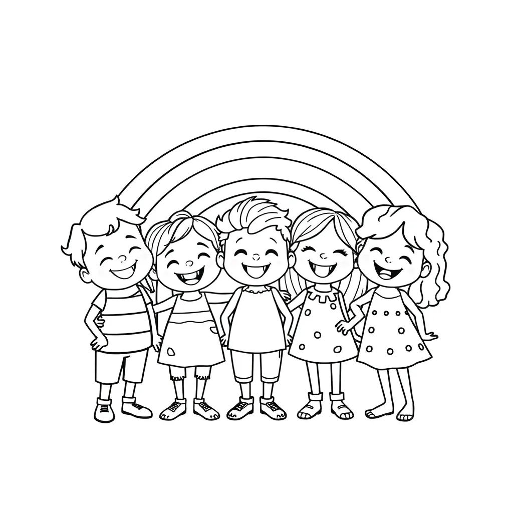 Rainbow Friends coloring page