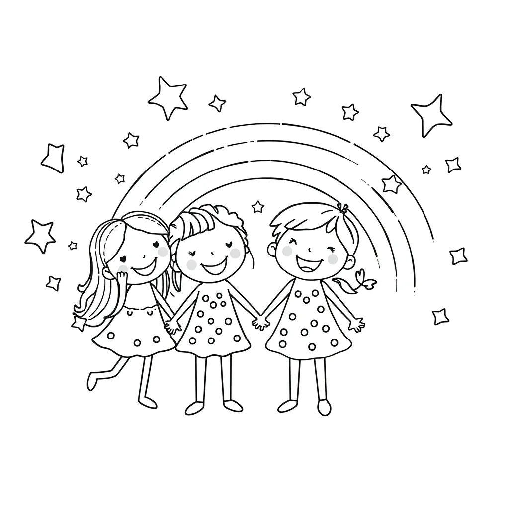 Rainbow Friends coloring page