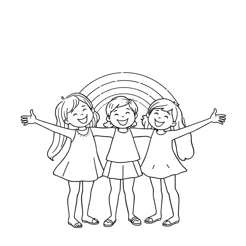 Rainbow Friends coloring page