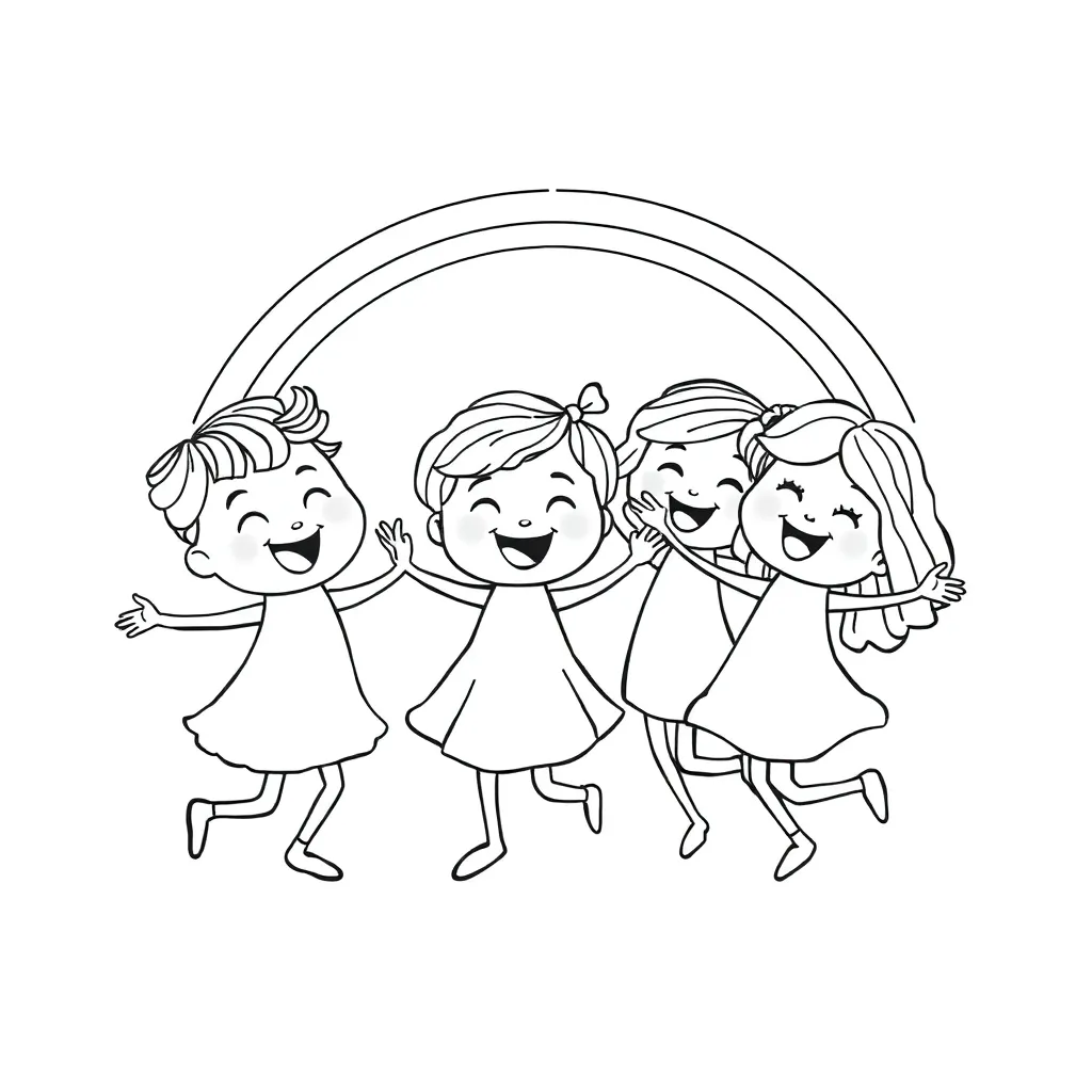 Rainbow Friends coloring page