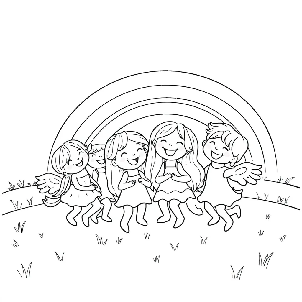 Rainbow Friends coloring page