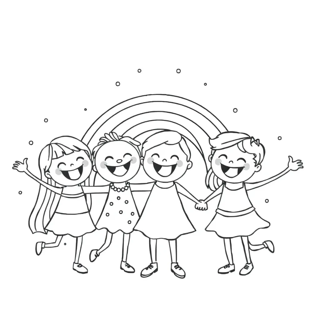 Rainbow Friends coloring page