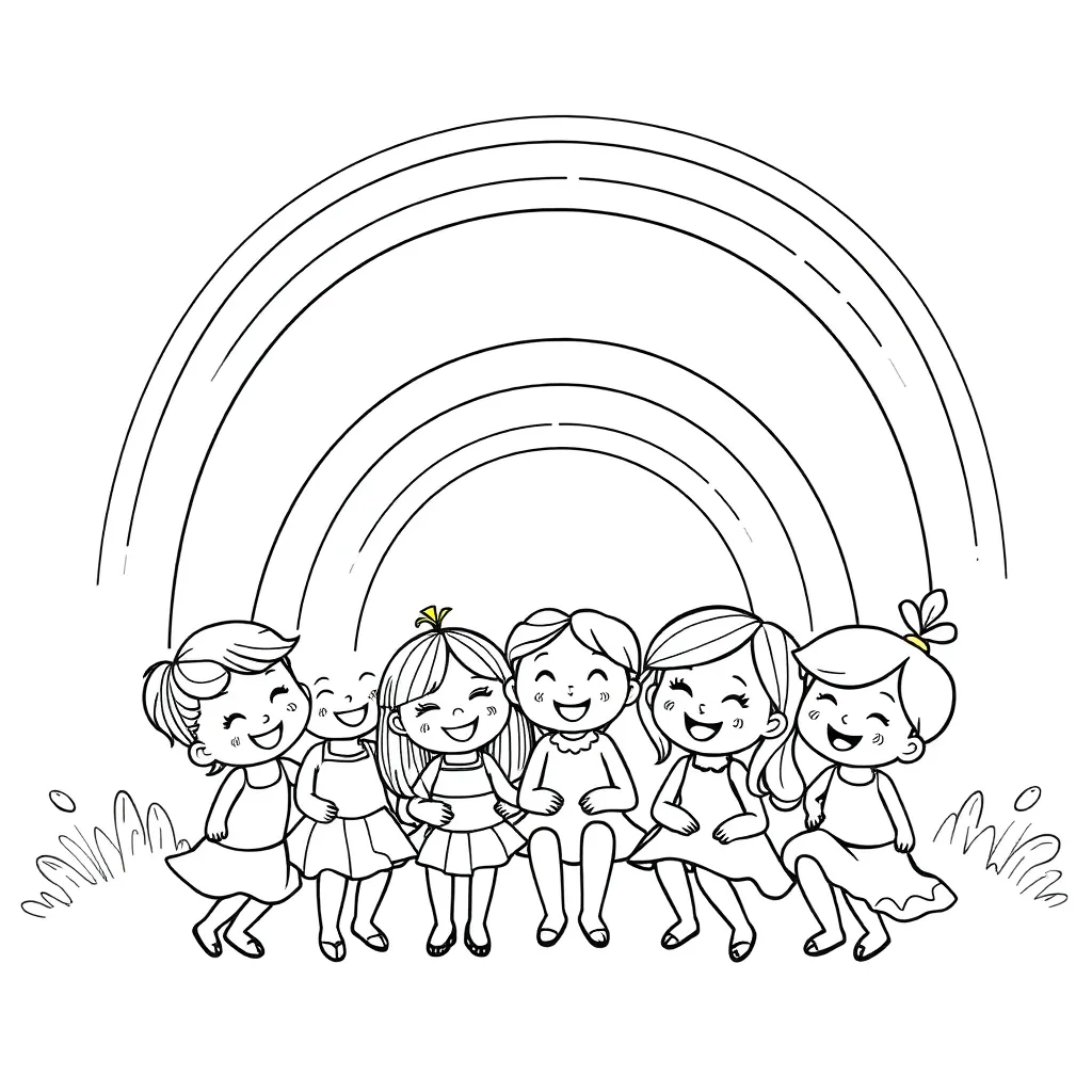 Rainbow Friends coloring page