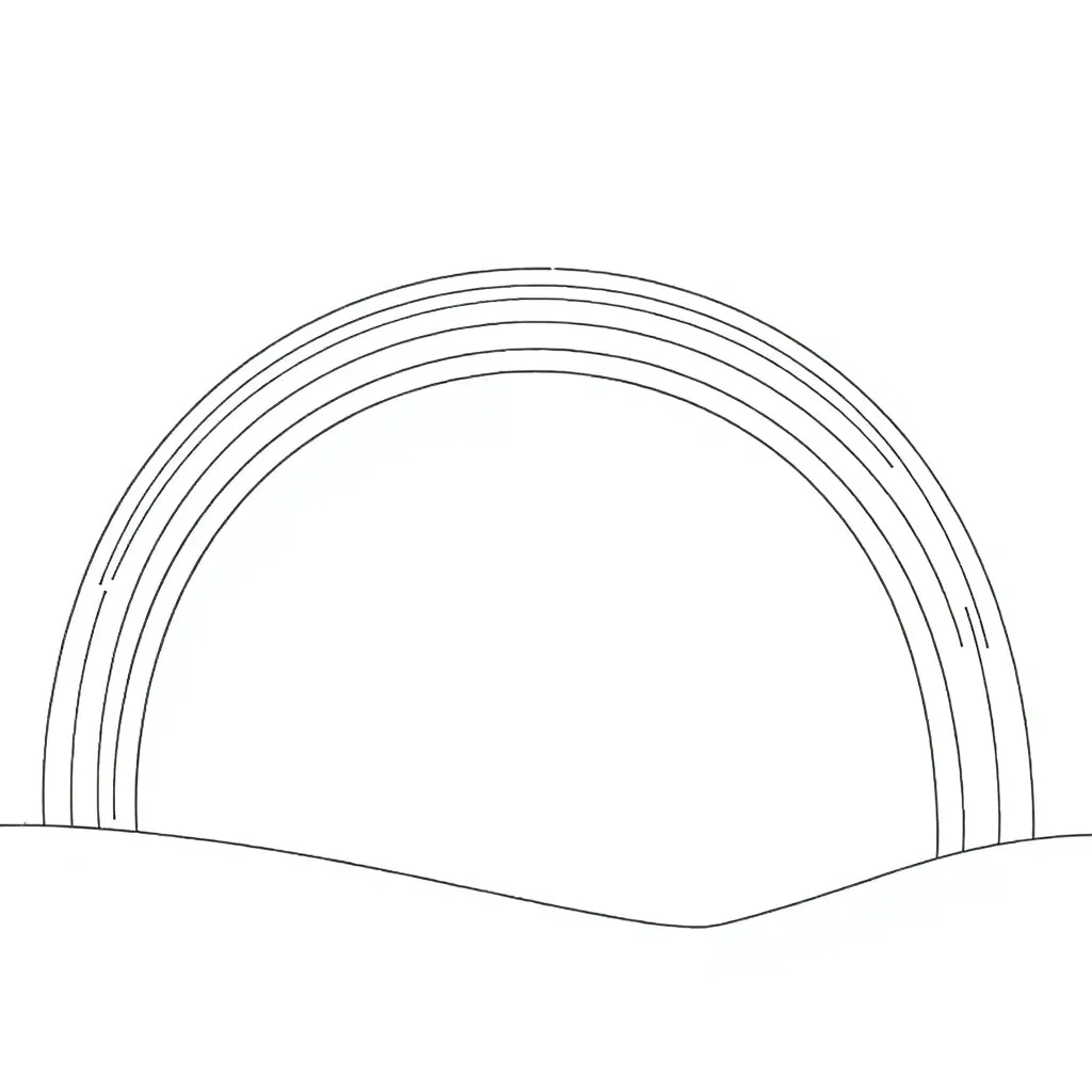 Rainbow coloring page