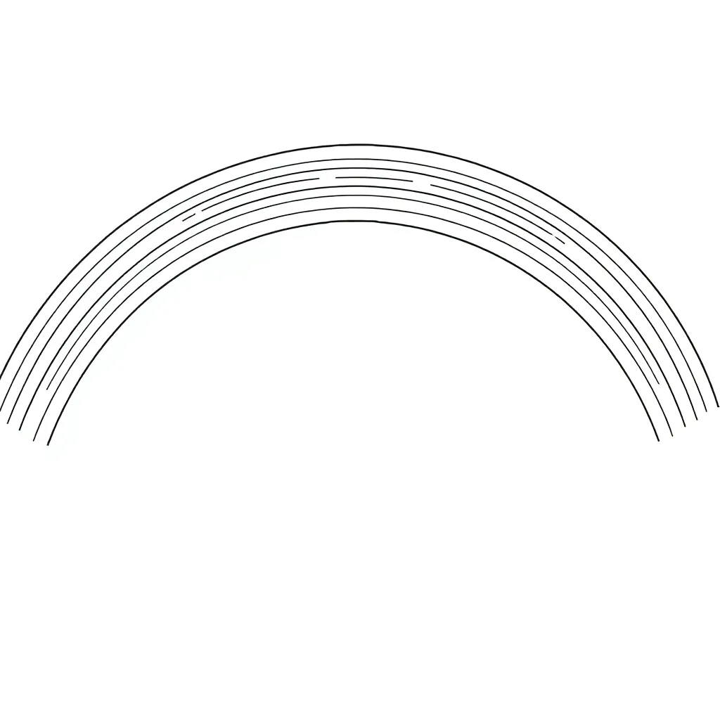 Rainbow coloring page