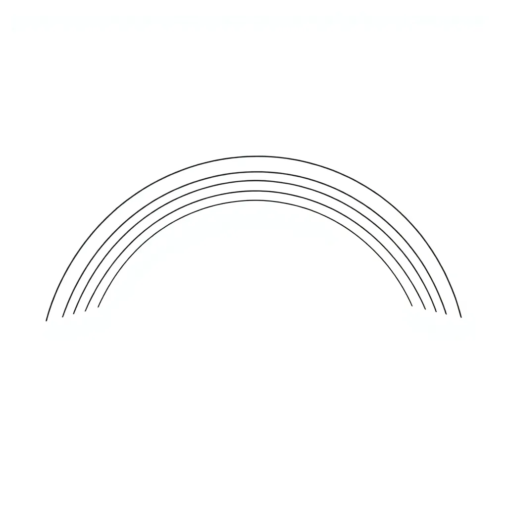 Rainbow coloring page
