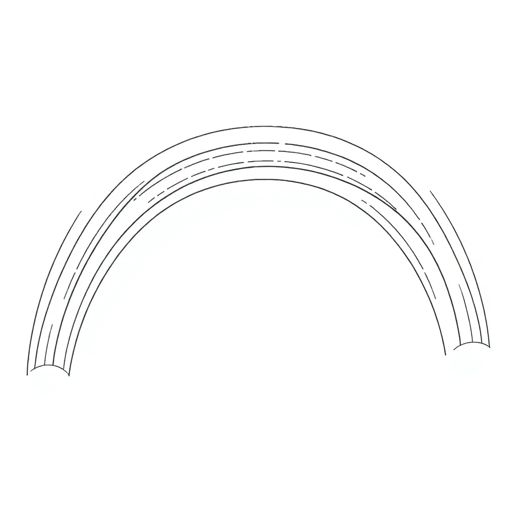 Rainbow coloring page