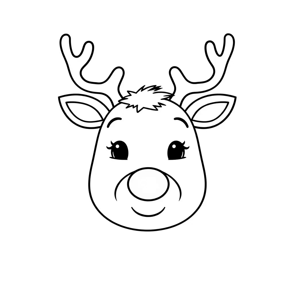 Reindeer coloring page