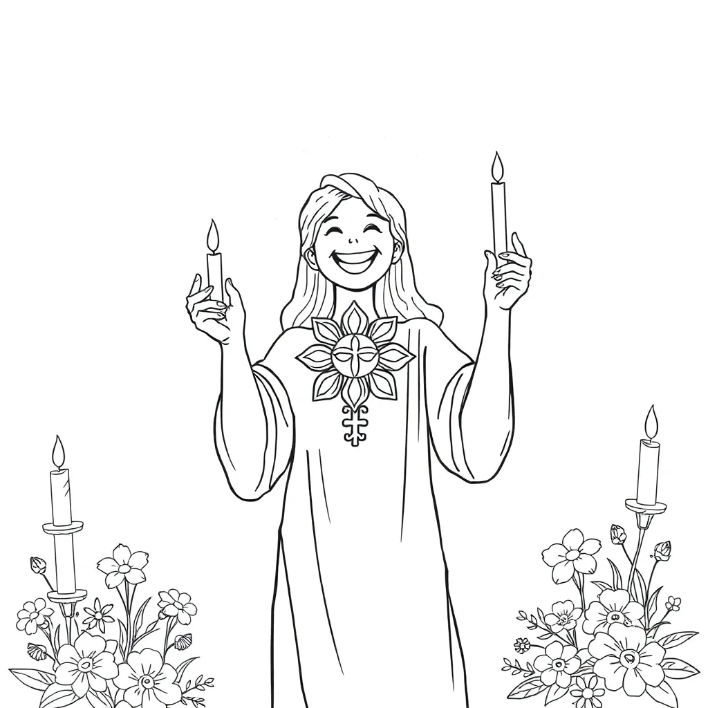 Religious coloring page