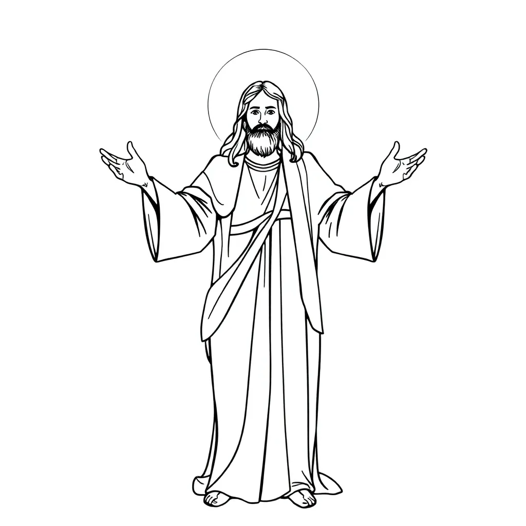Religious coloring page