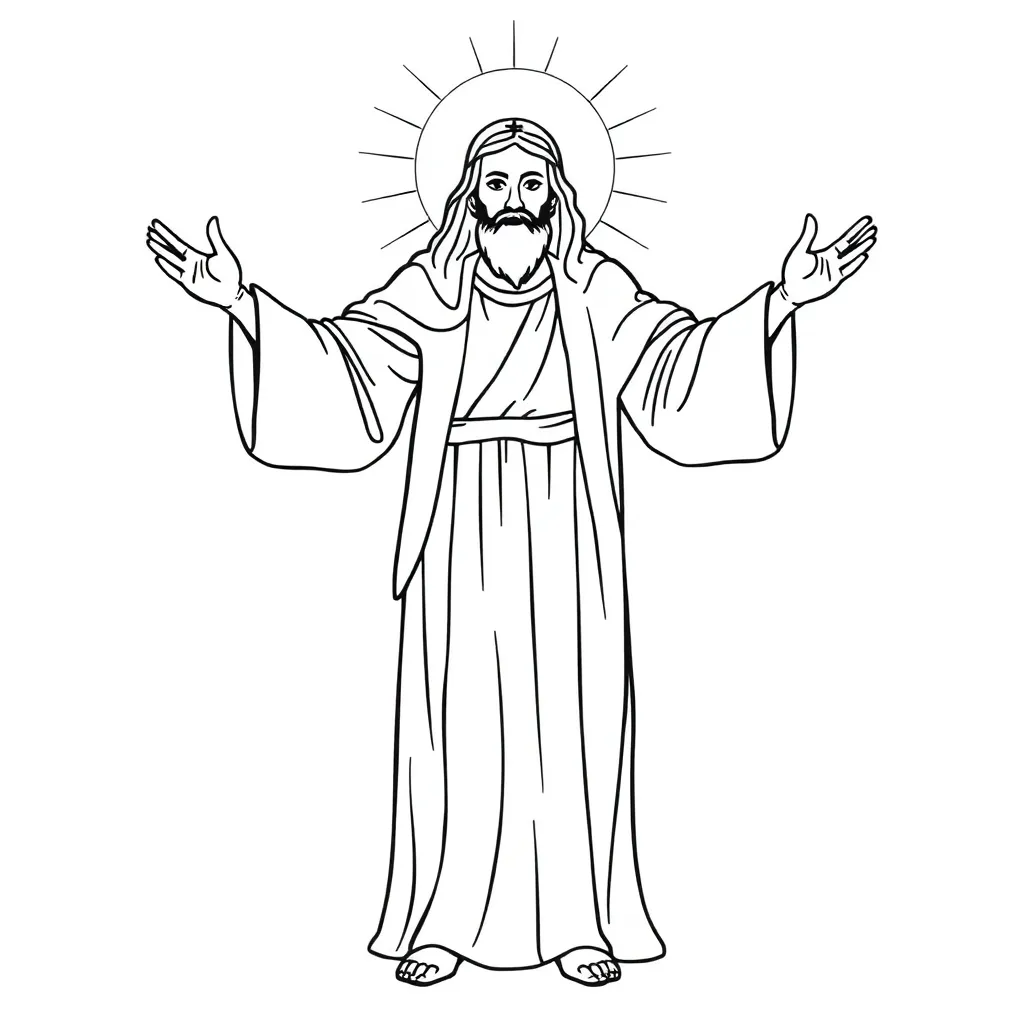 Religious coloring page