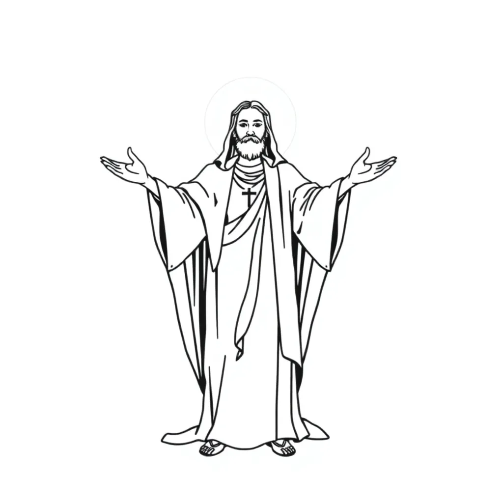 Religious coloring page