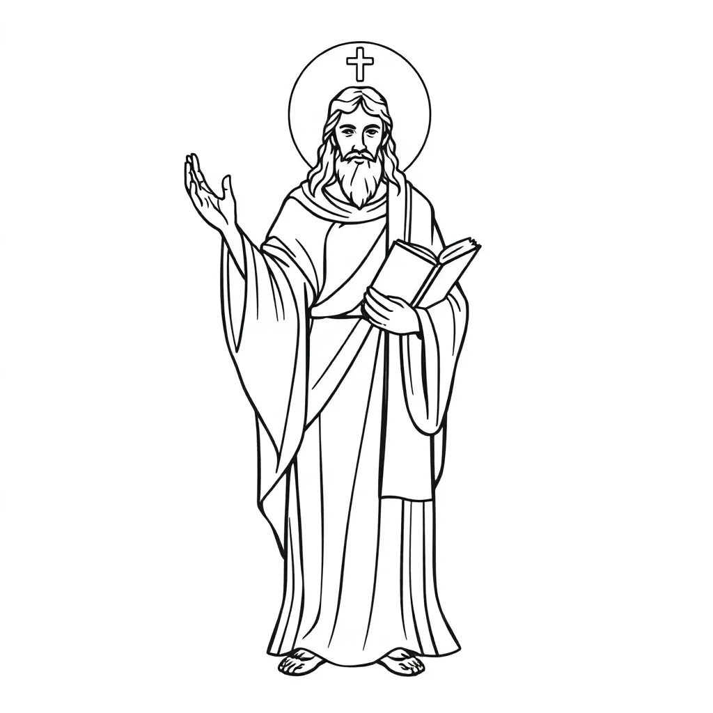 Religious coloring page