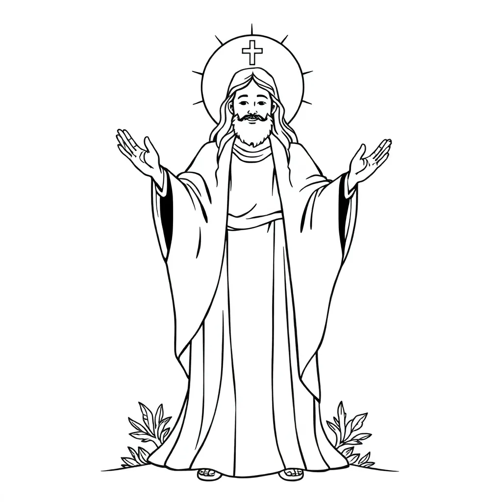 Religious coloring page
