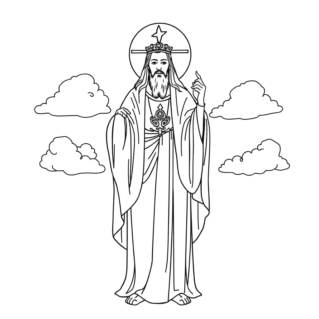 Religious coloring page
