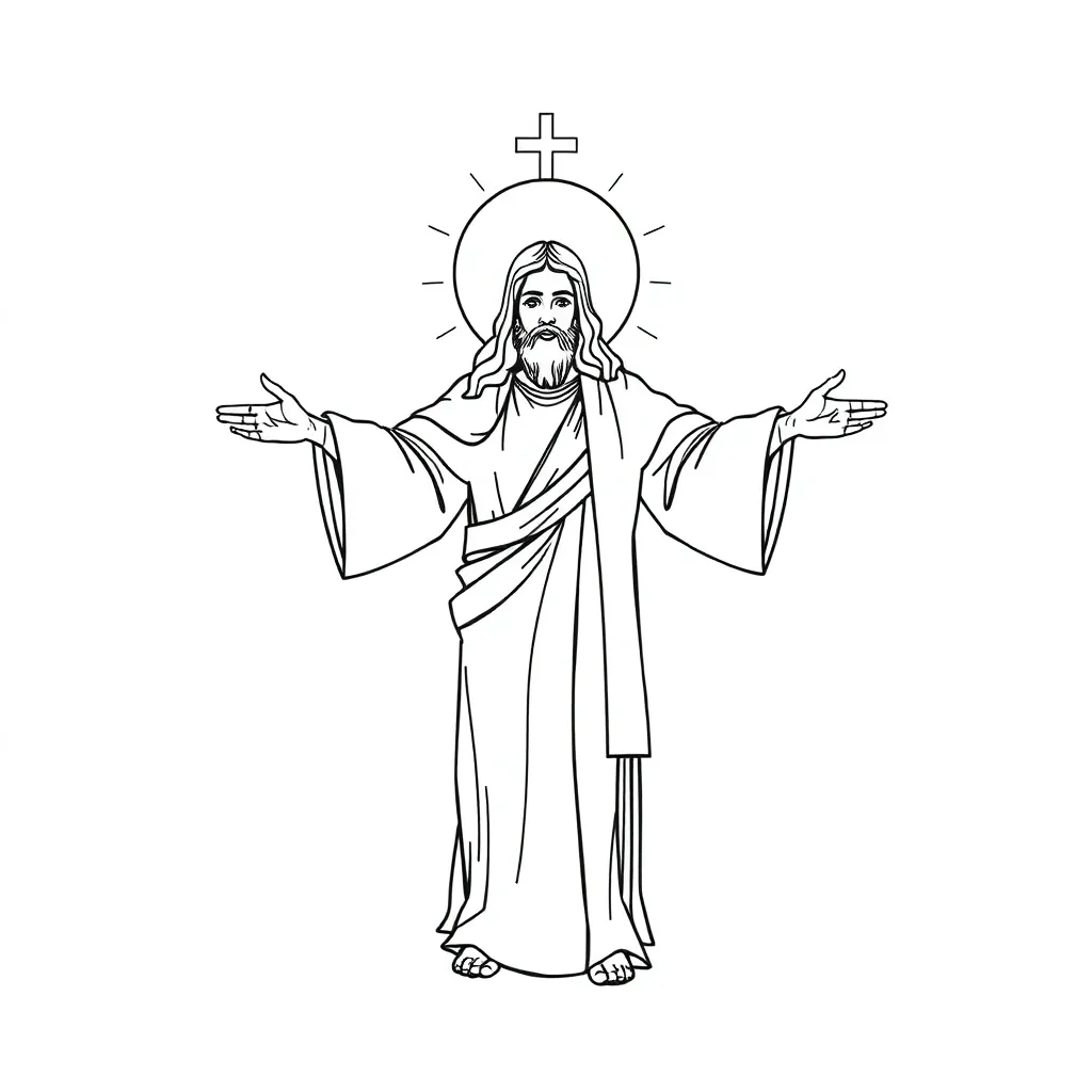Religious coloring page
