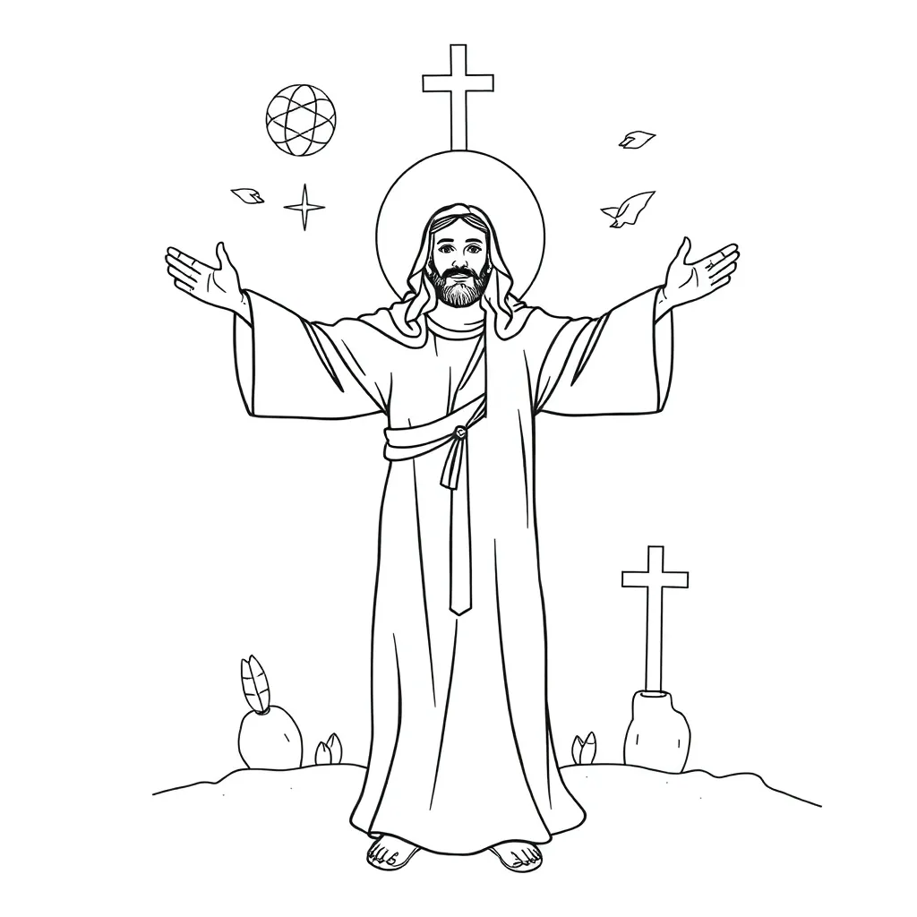 Religious coloring page