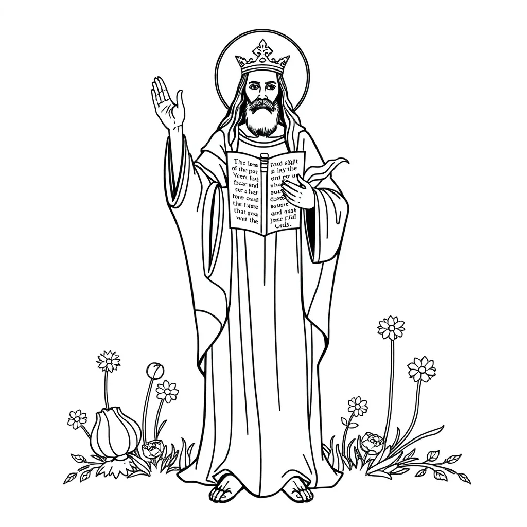 Religious coloring page