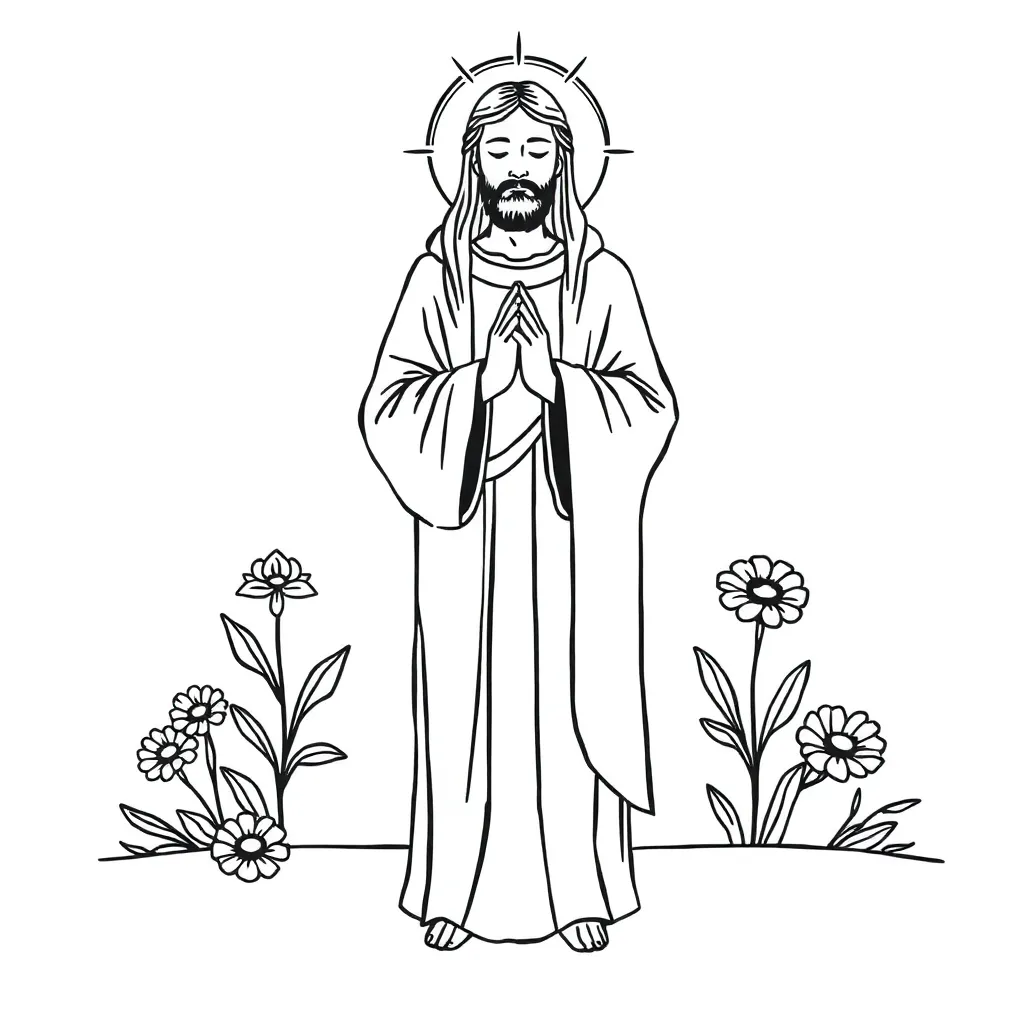 Religious coloring page
