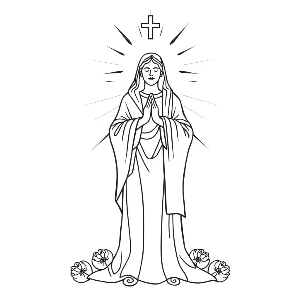 Religious coloring page