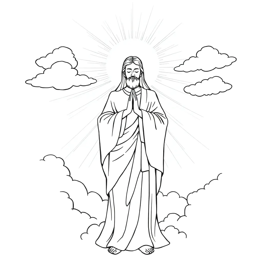Religious coloring page