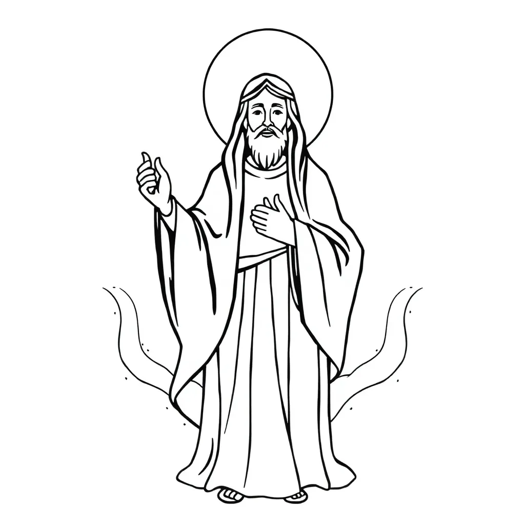 Religious coloring page
