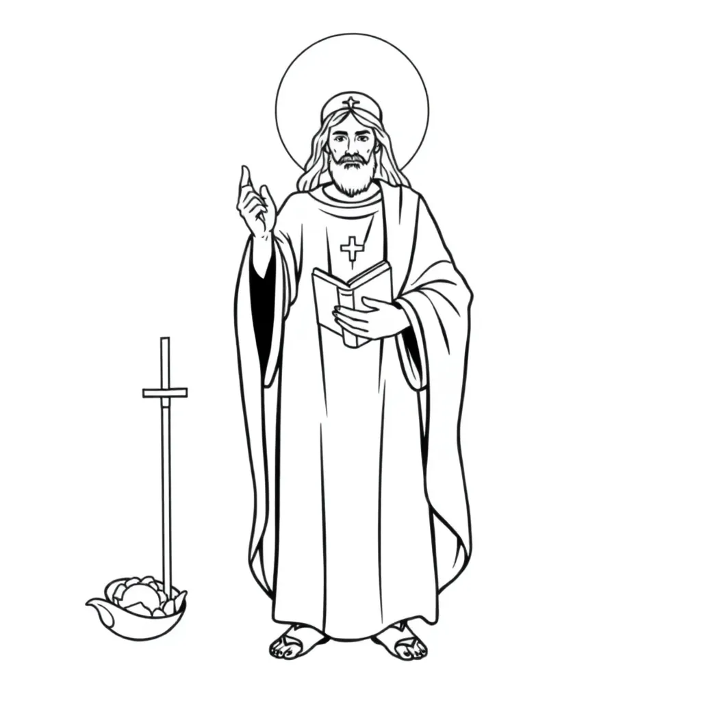 Religious coloring page