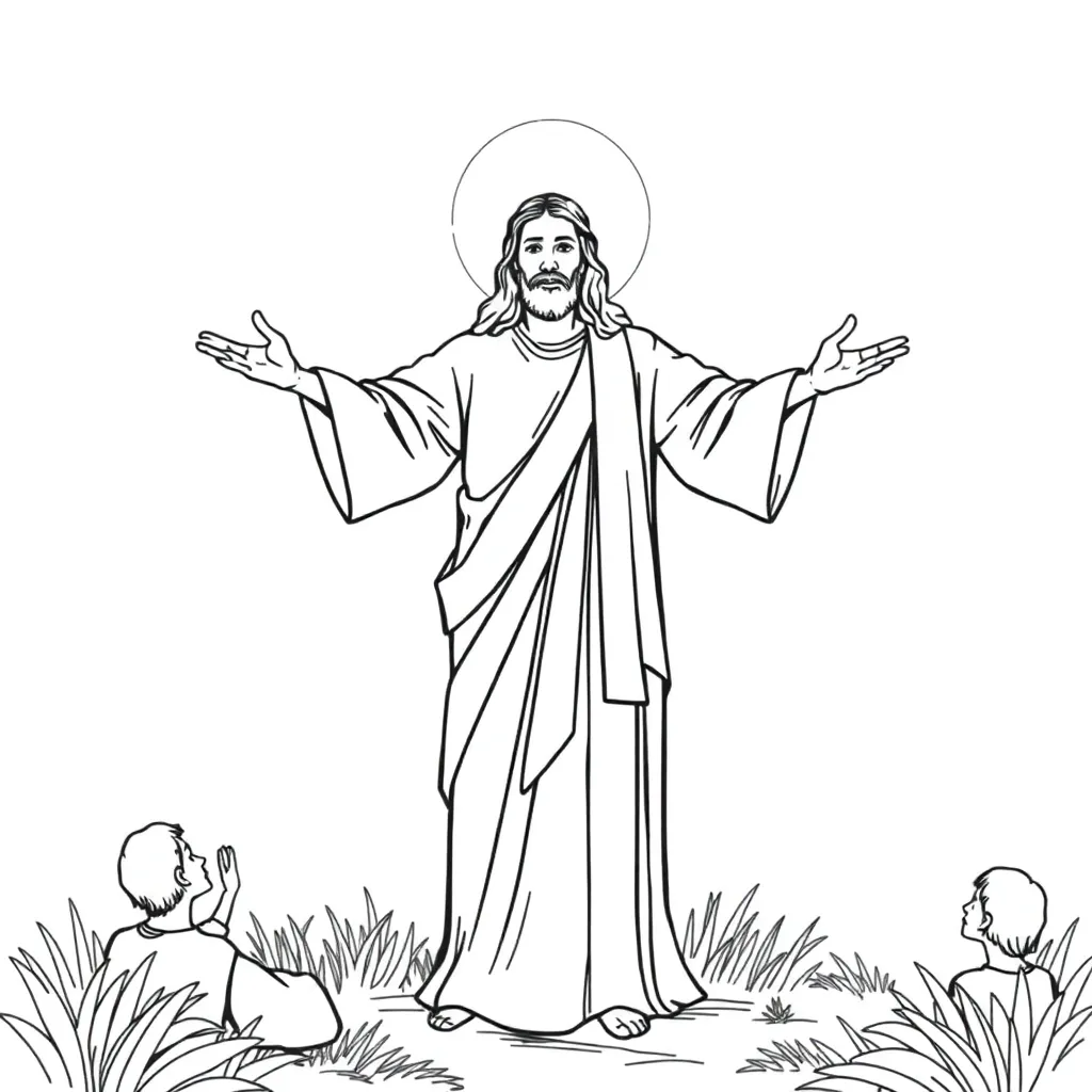 Religious coloring page