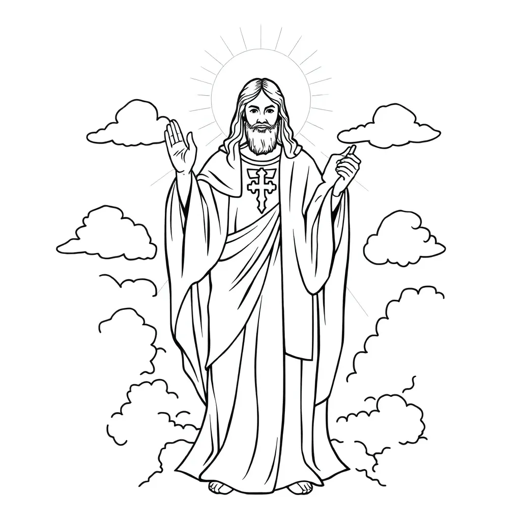 Religious coloring page