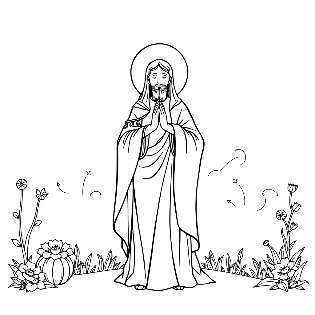 Religious coloring page