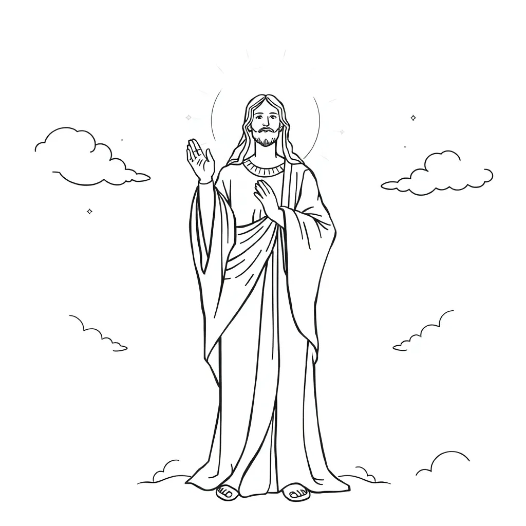 Religious coloring page
