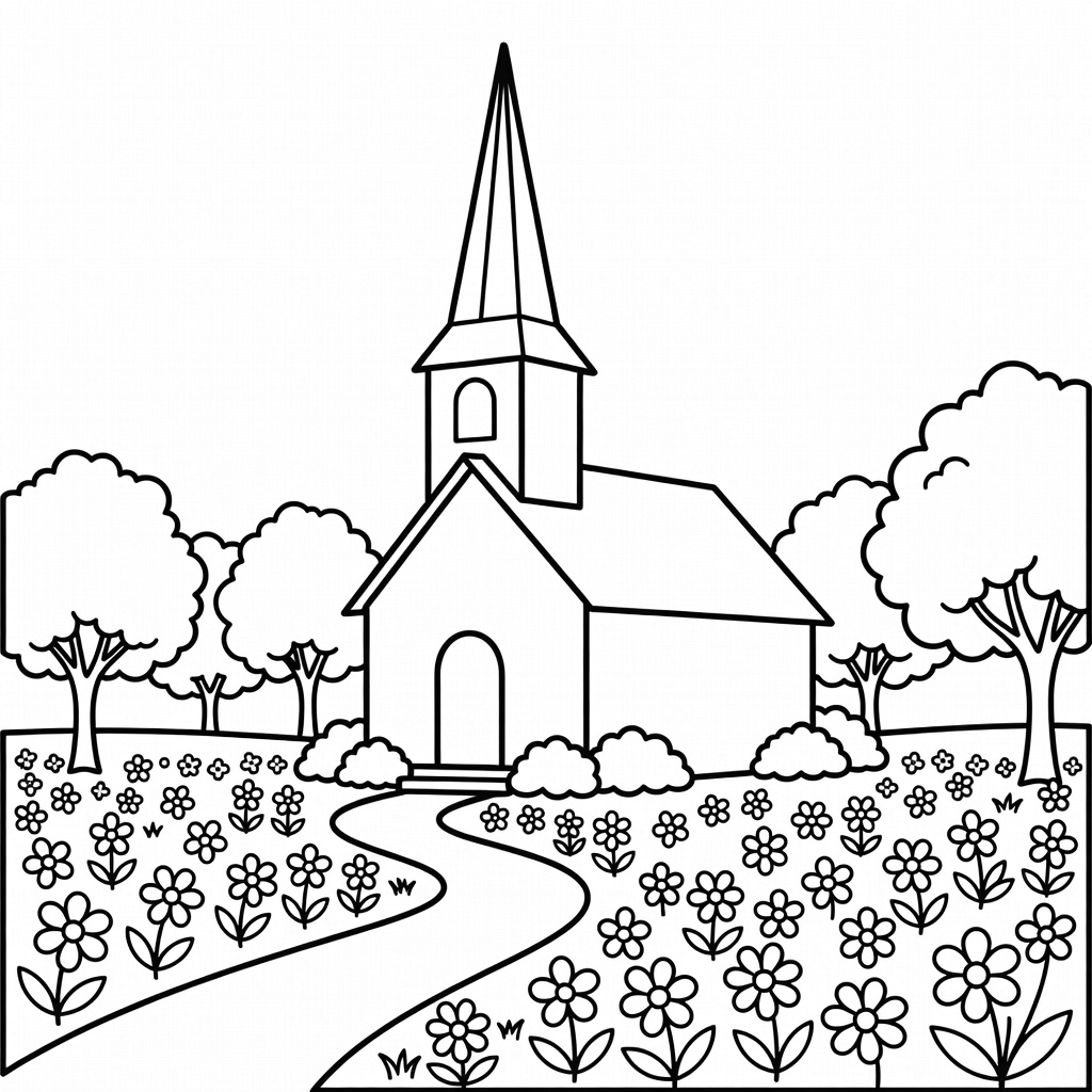 Religious coloring page