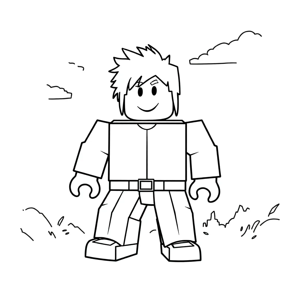 Roblox coloring page