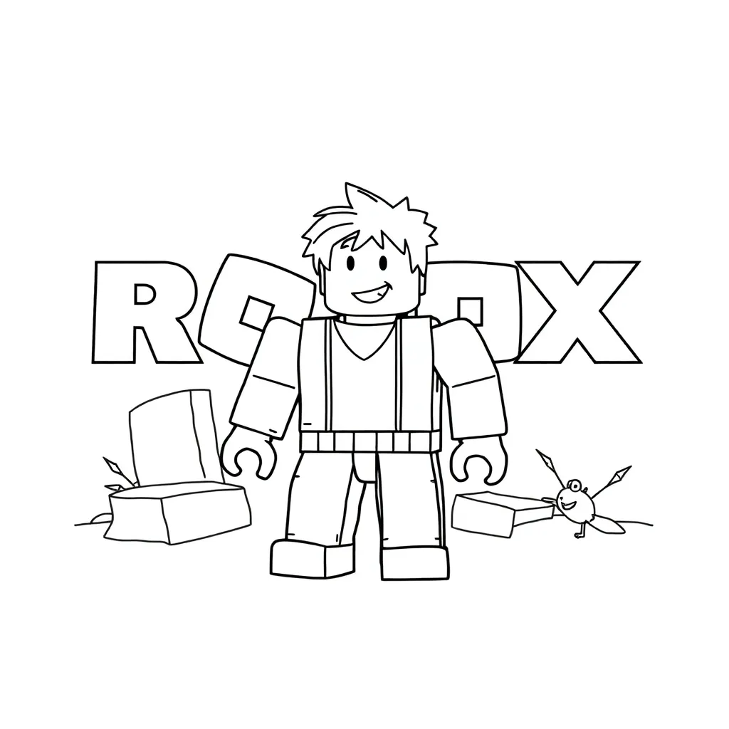 Roblox coloring page