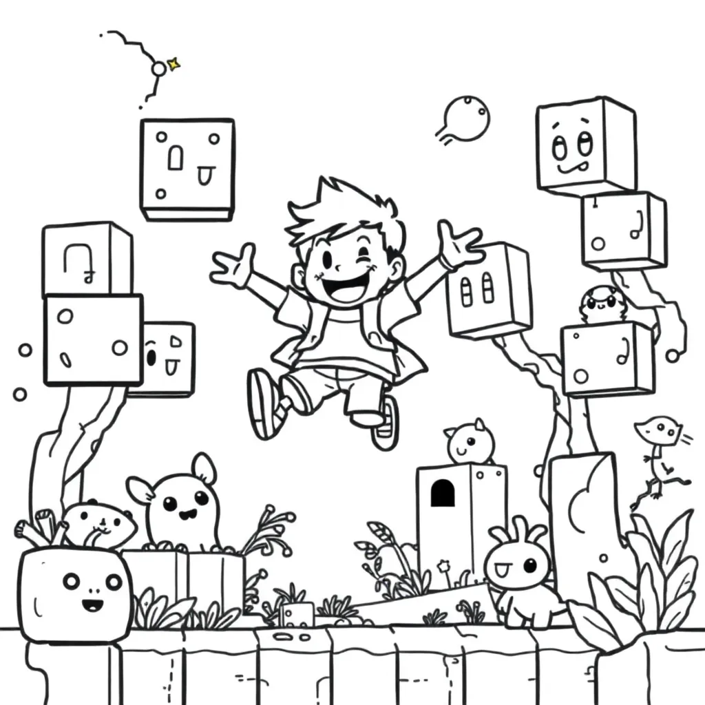 Roblox coloring page