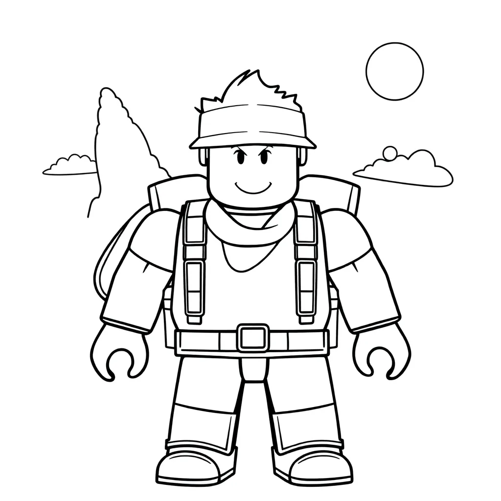 Roblox coloring page
