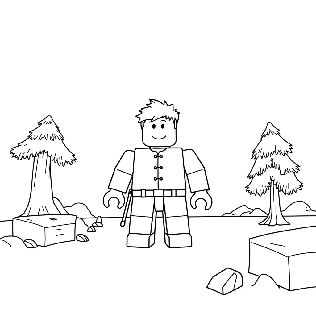 Roblox coloring page