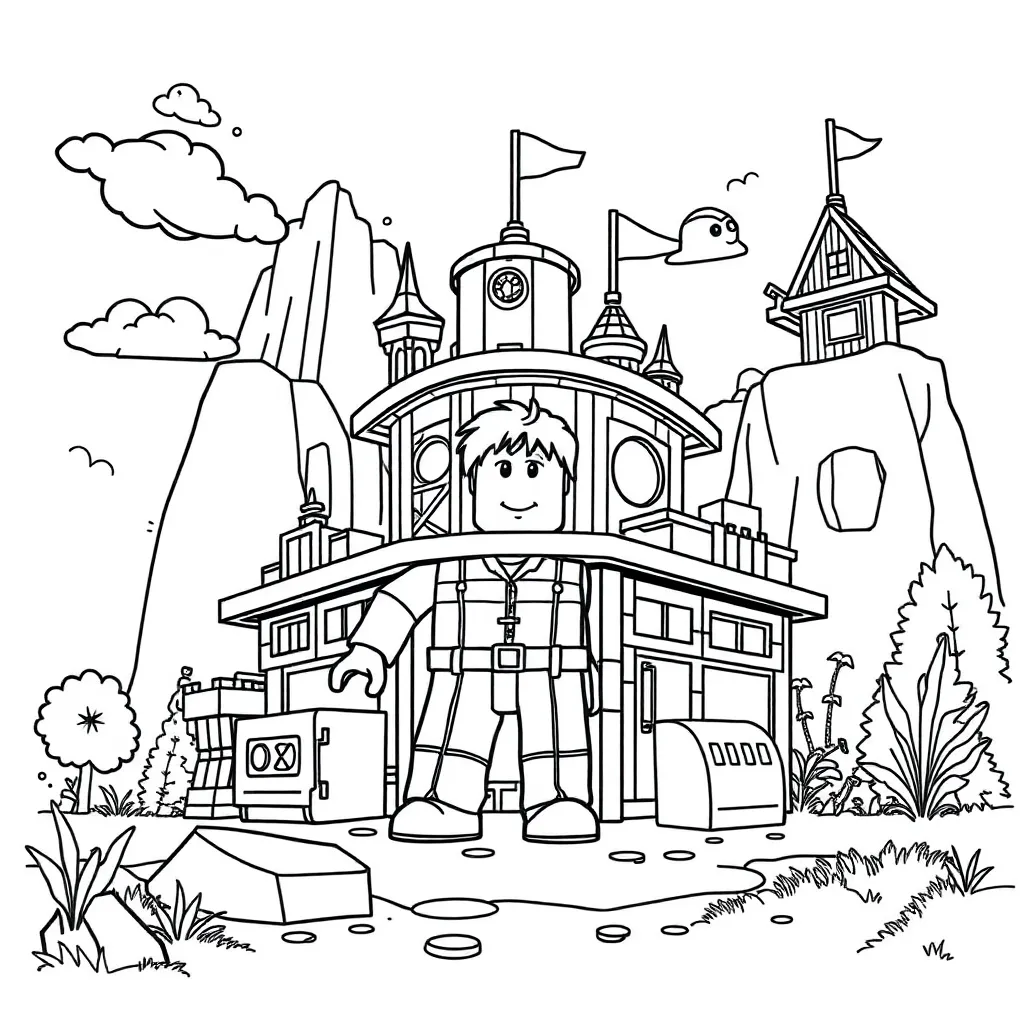 Roblox coloring page