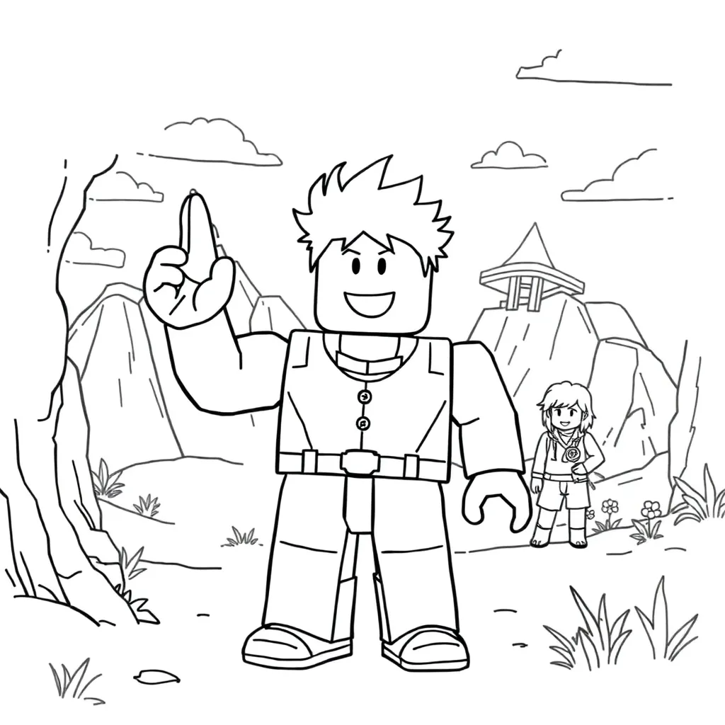 Roblox coloring page