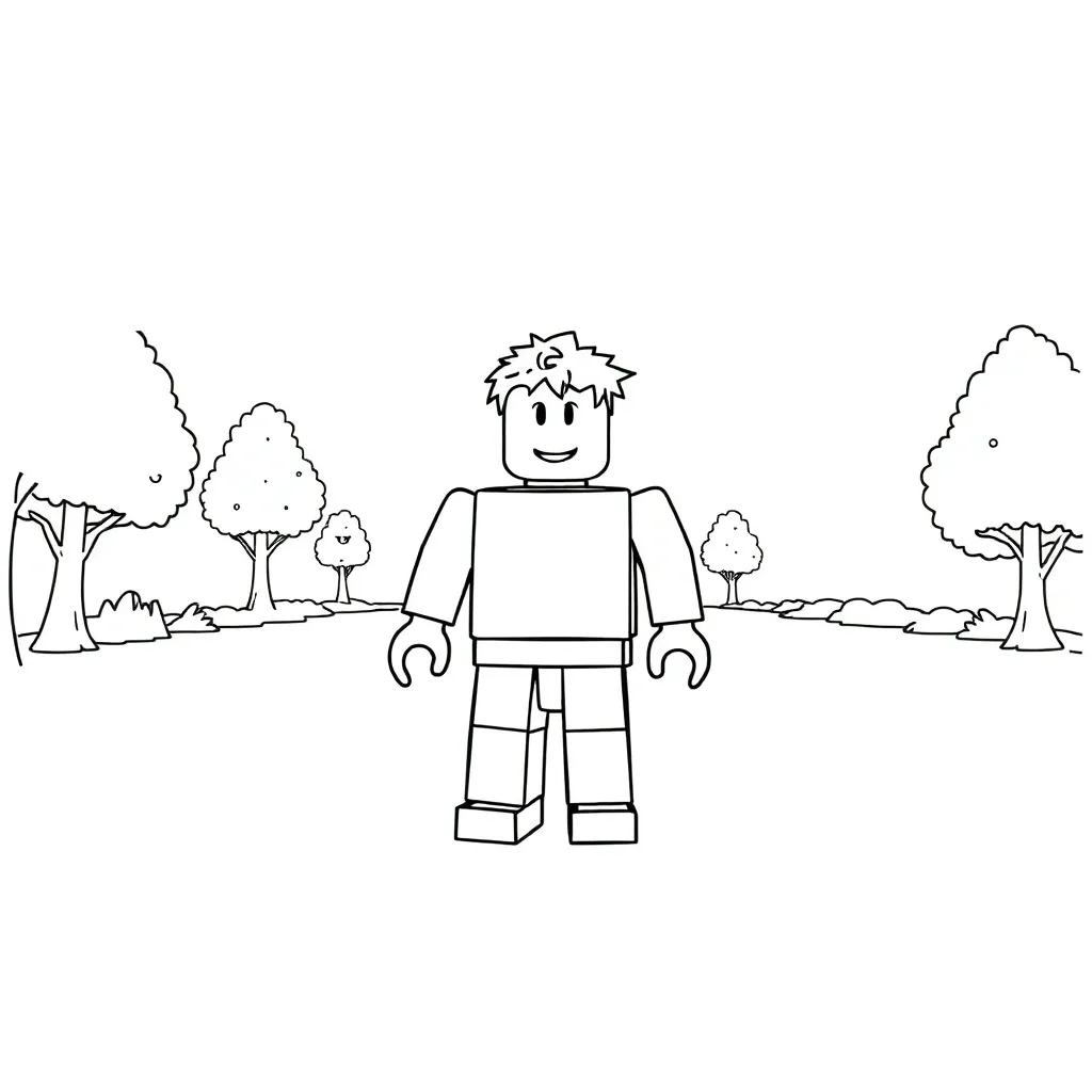 Roblox coloring page