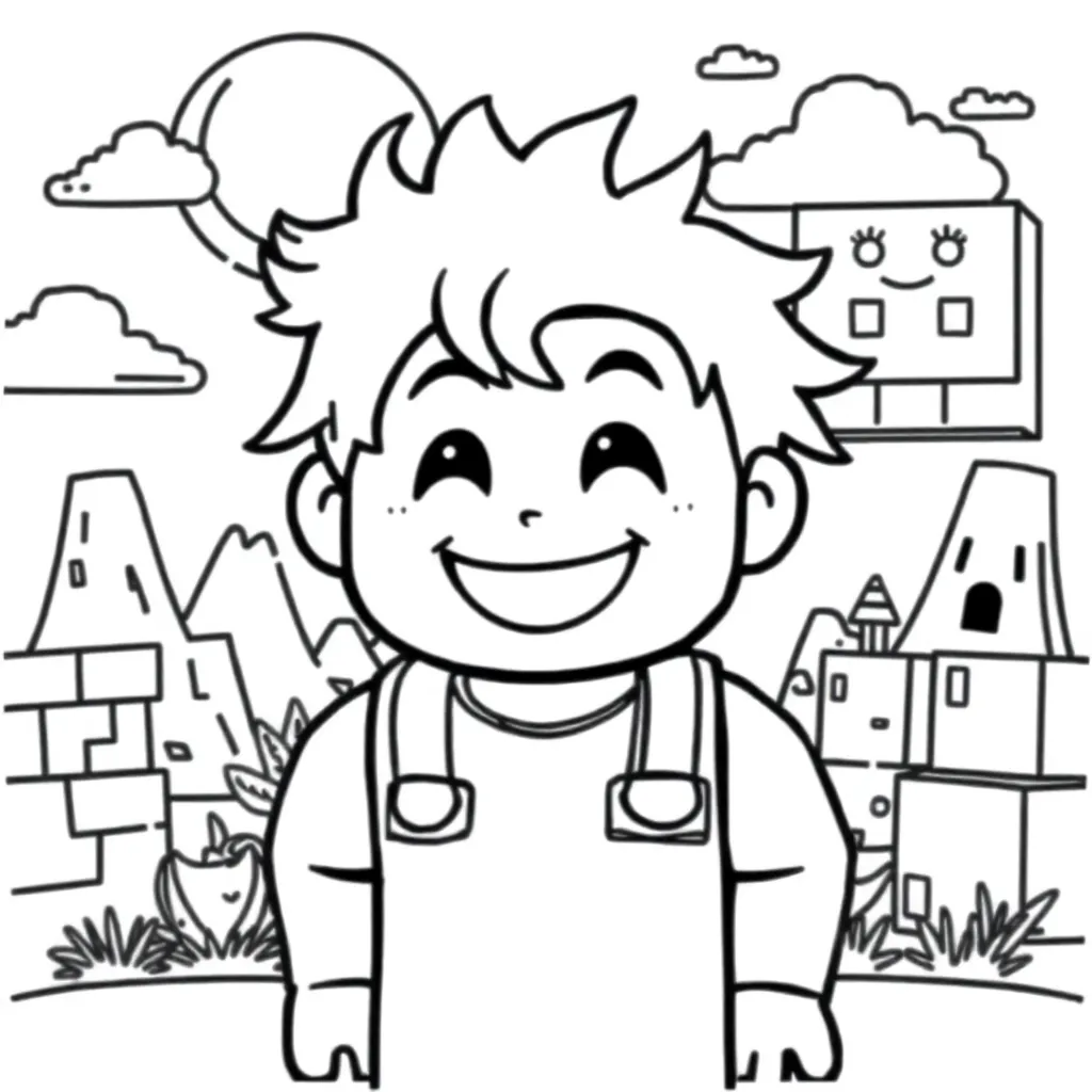 Roblox coloring page