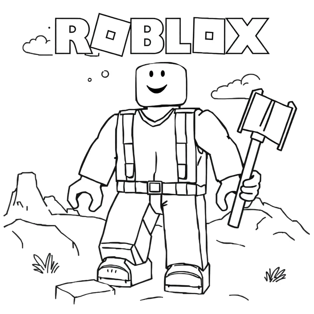Roblox coloring page