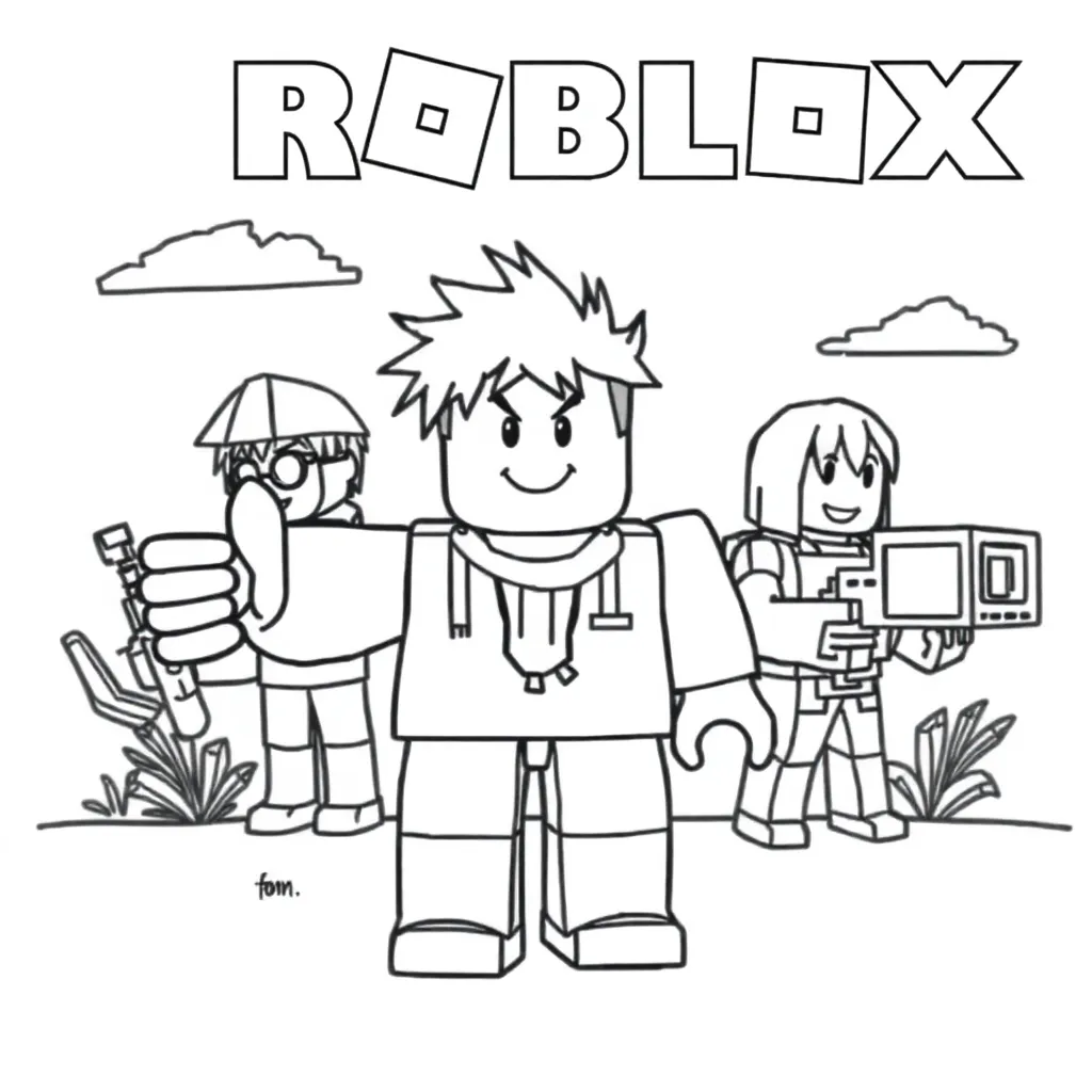 Roblox coloring page