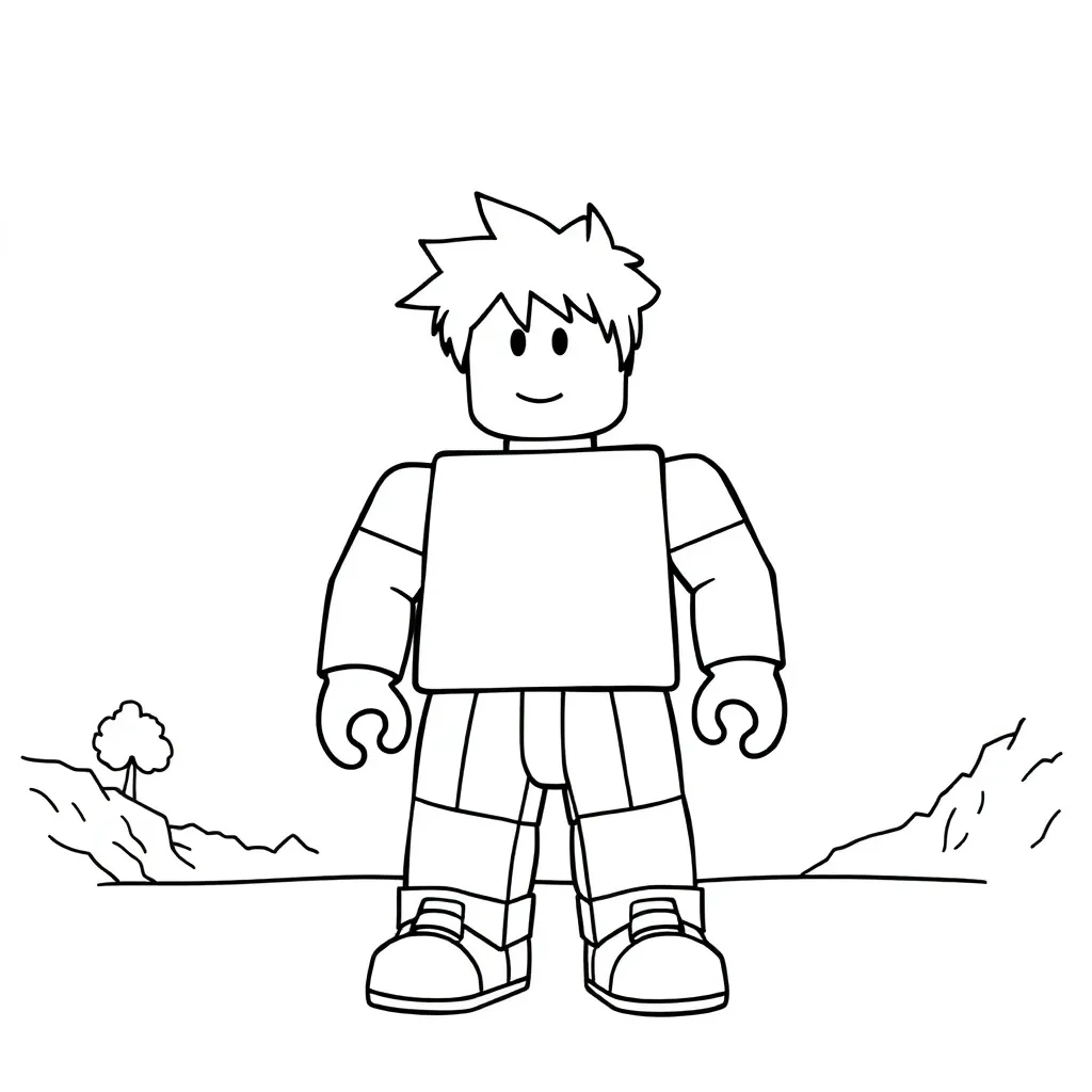 Roblox coloring page