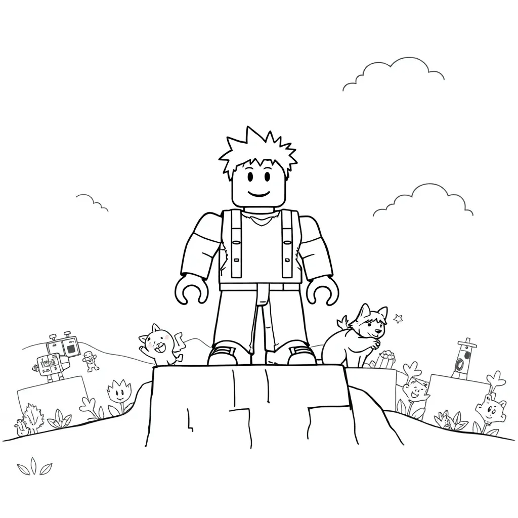 Roblox coloring page
