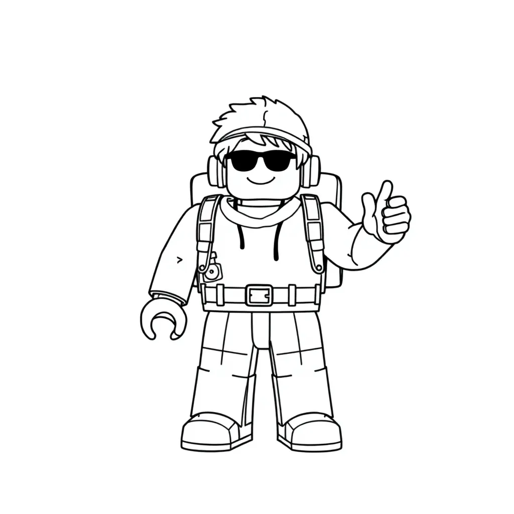 Roblox coloring page