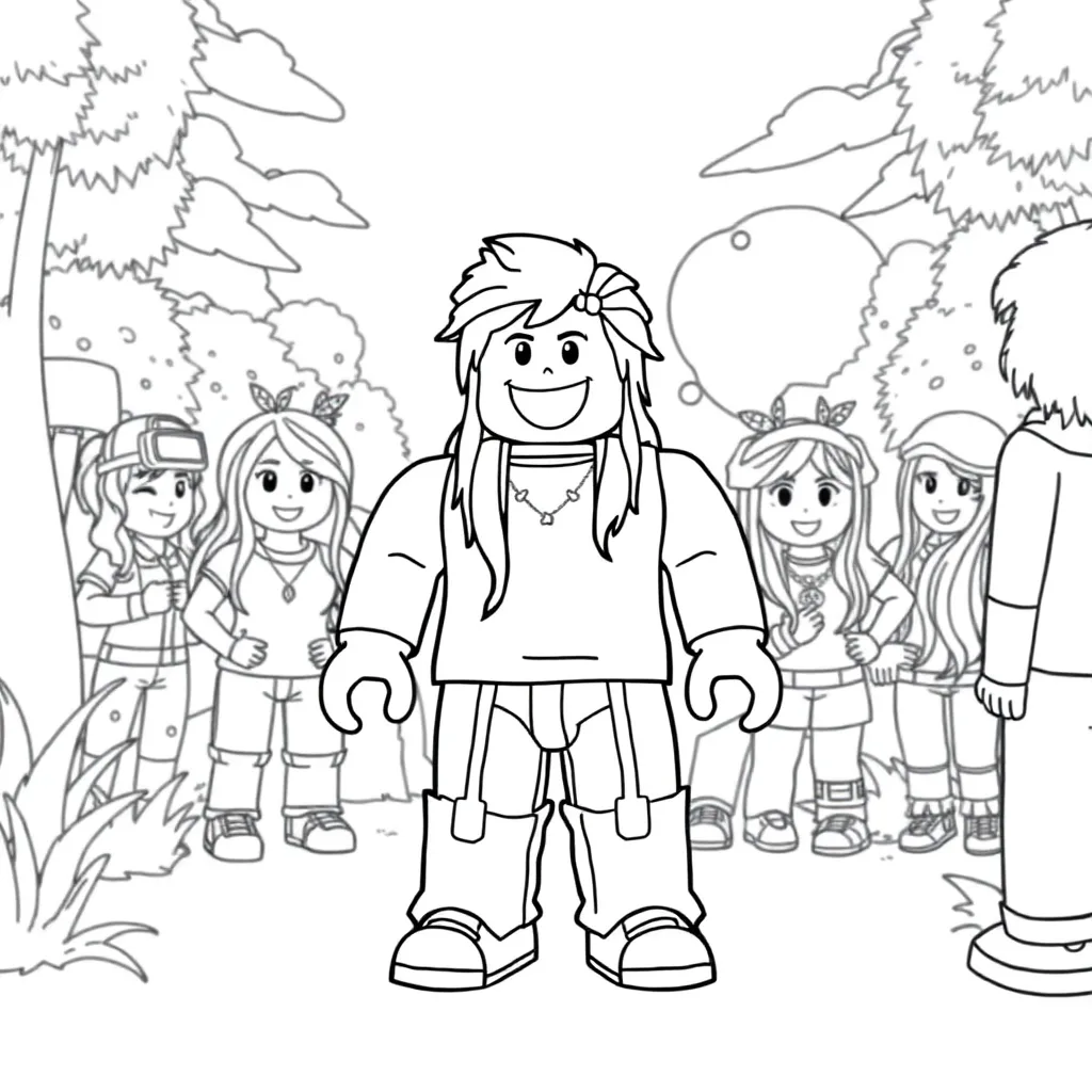 Roblox coloring page