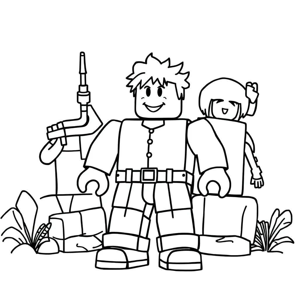 Roblox coloring page