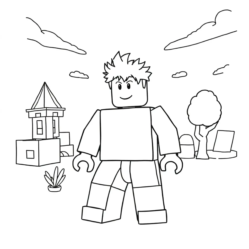 Roblox coloring page