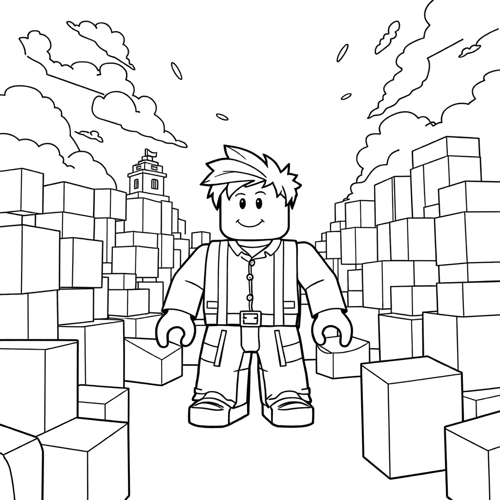 Roblox coloring page